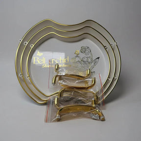 3-Piece Acrylic Bell Tray Set - Crystal Clear Serving & Display Trays Home & Garden Decorative Trays