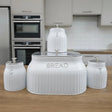 Elegant Bread Storage Bin with 3pcs Canisters Set Kitchen & Dining Bread Boxes & Bags