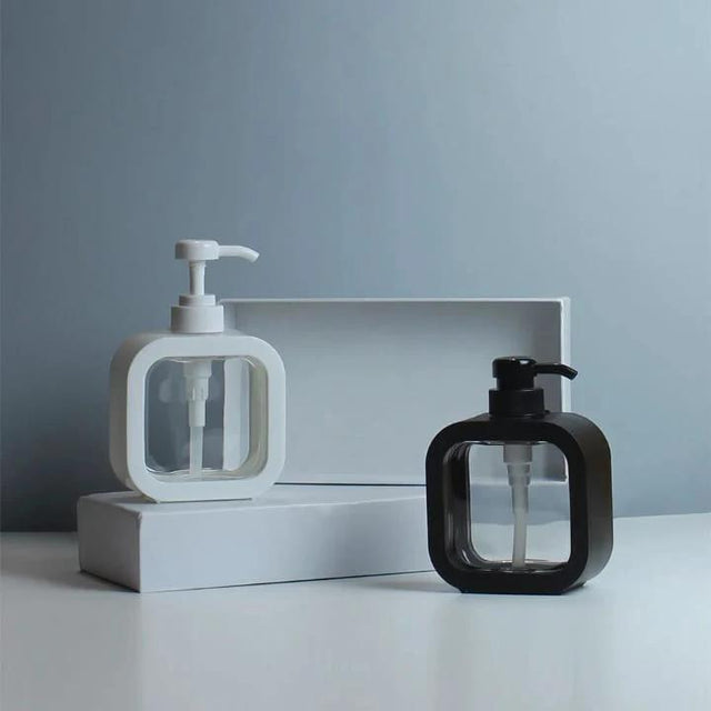 500ml Refillable Liquid Soap Dispenser High Quality Plastic Black White Bathroom Kitchen Home & Garden Soap & Lotion Dispensers
