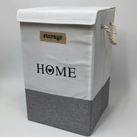 Large Foldable Multipurpose Storage Laundry Basket with Rope Handles 35x35x55cm Home & Garden Laundry Baskets