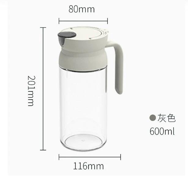 600ml Glass Oil and Vinegar Dispenser Bottle Leak-Proof Kitchen Cooking Pourer Kitchen & Dining Oil Dispensers