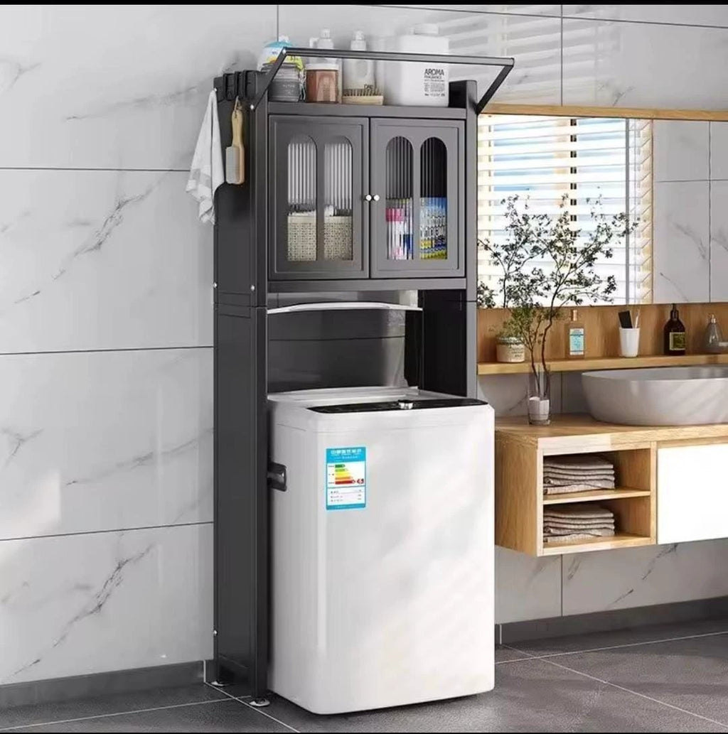 Premium Washing Machine Organizer with Dust-Proof Locker Home & Garden Household Storage Containers