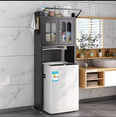 Premium Washing Machine Organizer with Dust-Proof Locker Home & Garden Household Storage Containers