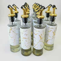 500ml Marble Oil Jar - Marble White & Black Kitchen & Dining Oil Dispensers