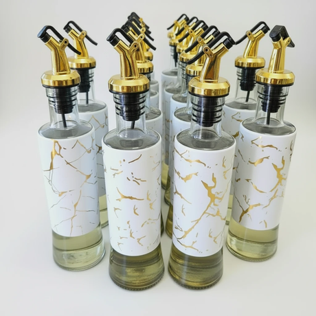 500ml Marble Oil Jar - Marble White & Black Kitchen & Dining Oil Dispensers