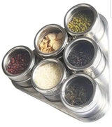 Stainless Steel Spice Rack 6-Pack Kitchen & Dining Spice Organizers