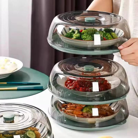 Multifunctional Food Cover Dust-Proof Insect-Proof Kitchen Dining Table Yellow Green Kitchen & Dining Food Container Covers