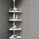 4-Tier Telescopic Corner Shelf Organizer Adjustable Height Bathroom Kitchen Living Room Storage Home & Garden Shower Caddies