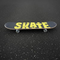 Maple Wood Skateboard - Anti-Shock PU Wheels Outdoor & Sports Classic Skateboards