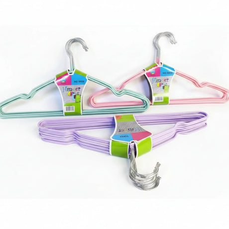 Silicone Coated Metal Clothes Hanger - Assorted Colours Home & Garden Hangers