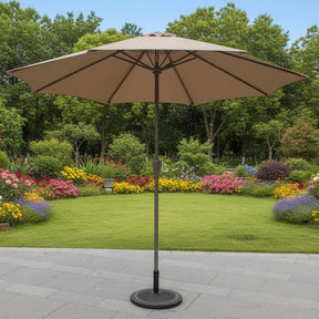 2.7M Parasol Replaceable Cloth Garden Patio Umbrella UV Sun Protection Rainproof Outdoor Sunshade Canopy Home & Garden Outdoor Umbrellas