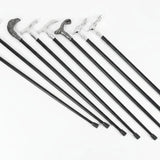 Stylish Pimped Walking Stick with Concealed Sword - Gold & Silver Handle Bags & Accessories Swords