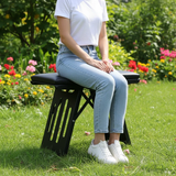 Steel Portable Folding Stool Lightweight Compact Outdoor Indoor Black Home & Garden Folding Stools