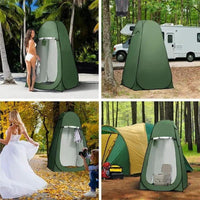 Pop Up Privacy Tent Camping Shower Dressing Toilet Changing Room Portable Outdoor Black Home & Garden Privacy Enclosures