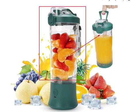 600ml Rechargeable Electric Blender 4000mAh 150W 6 Blades Pulse Blend Waterproof Detachable Kitchen & Dining Food Blenders