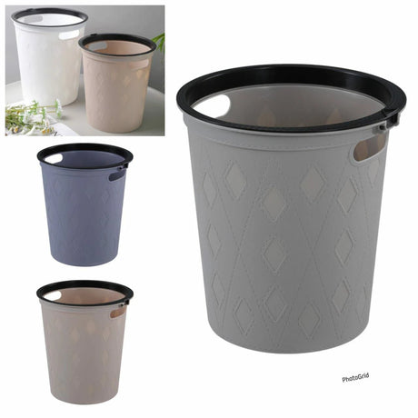 Round Metal Wire Dustbin 26.5cm Home & Office Wastebaskets