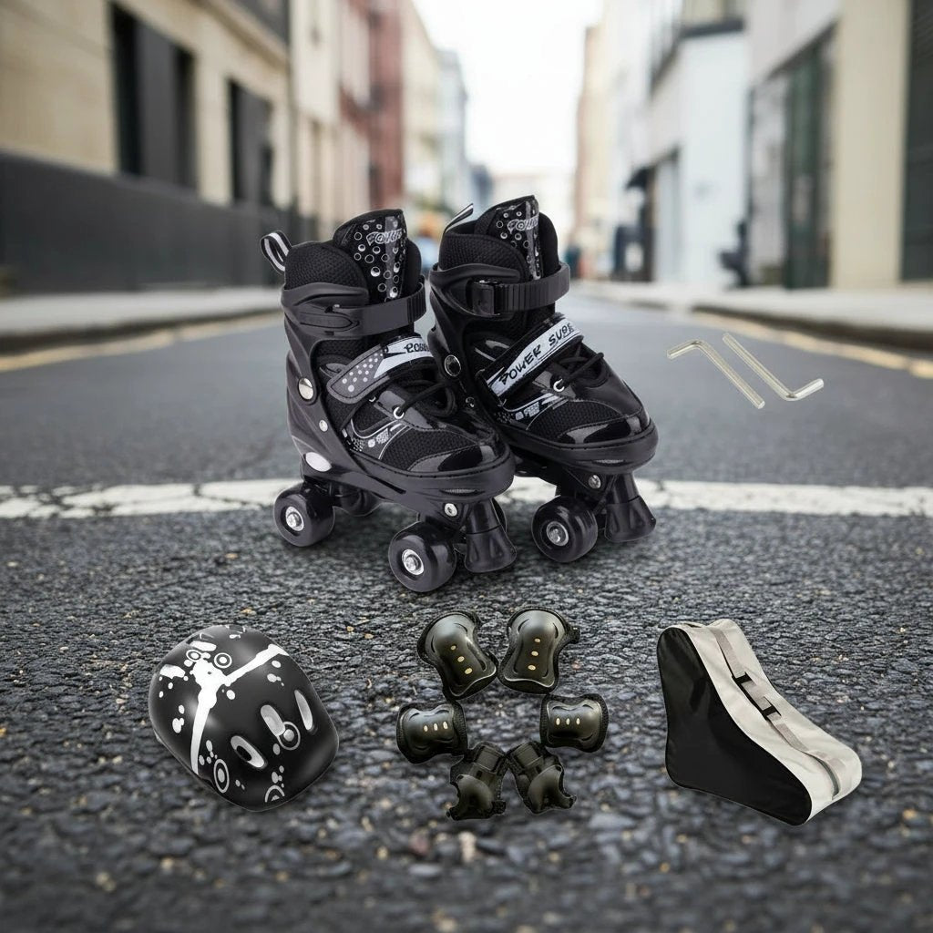 Full Set Kids Quad Roller Skate Shoes - High Quality Outdoor & Sports Recreation Roller Skates