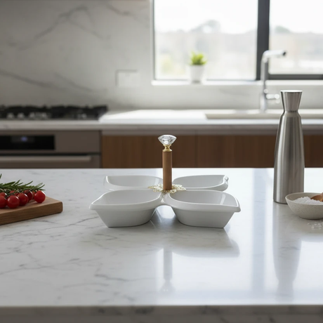 Star Shape Ceramic Snack Platter & Organiser Kitchen & Dining Serving Platters