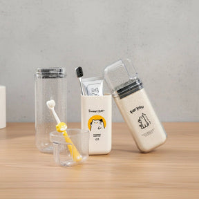 EasyCap Portable Travel Toothbrush Case & Mouthwash Cup Health & Beauty Toothbrush Covers