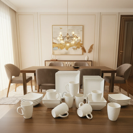Square Dinner Set – 24pcs Dinner Sets Dinnerware Sets