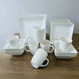 Square Dinner Set – 24pcs Dinner Sets Dinnerware Sets