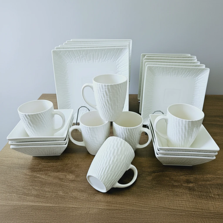 Square Dinner Set – 24pcs Dinner Sets Dinnerware Sets