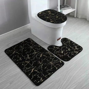 Marble Bathroom Mats – 3pcs Set Bathroom Mats Bath Mats & Rugs