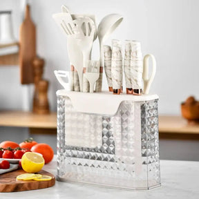 16pc Stainless Steel & Silicone Kitchen Set Kitchenware Kitchen Utensil Sets