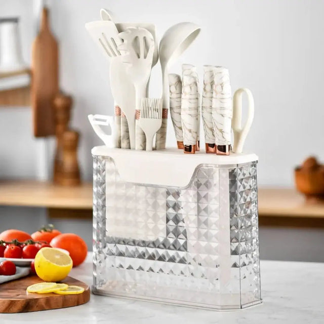 16pc Stainless Steel & Silicone Kitchen Set Kitchenware Kitchen Utensil Sets