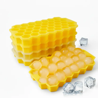 Honeycomb Silicone Ice Cube Mould with Lid Kitchen Tools Ice Cube Trays