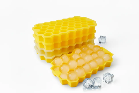 Honeycomb Silicone Ice Cube Mould with Lid Kitchen Tools Ice Cube Trays