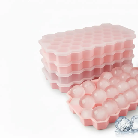 Honeycomb Silicone Ice Cube Mould with Lid Kitchen Tools Ice Cube Trays