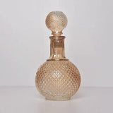 Round Gold Whiskey Decanter – 1L Home Bar & Drinkware Decanters