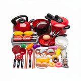 Kids Kitchen Cookware Pretend Play Set Educational Toys Toy Cookware