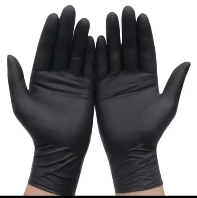 Disposable Black Kitchen Gloves – 100pcs Kitchen Supplies Safety Gloves