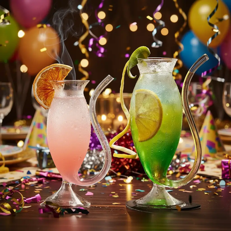 Curvy Wine Glasses – 300ml Glassware Wine Glasses