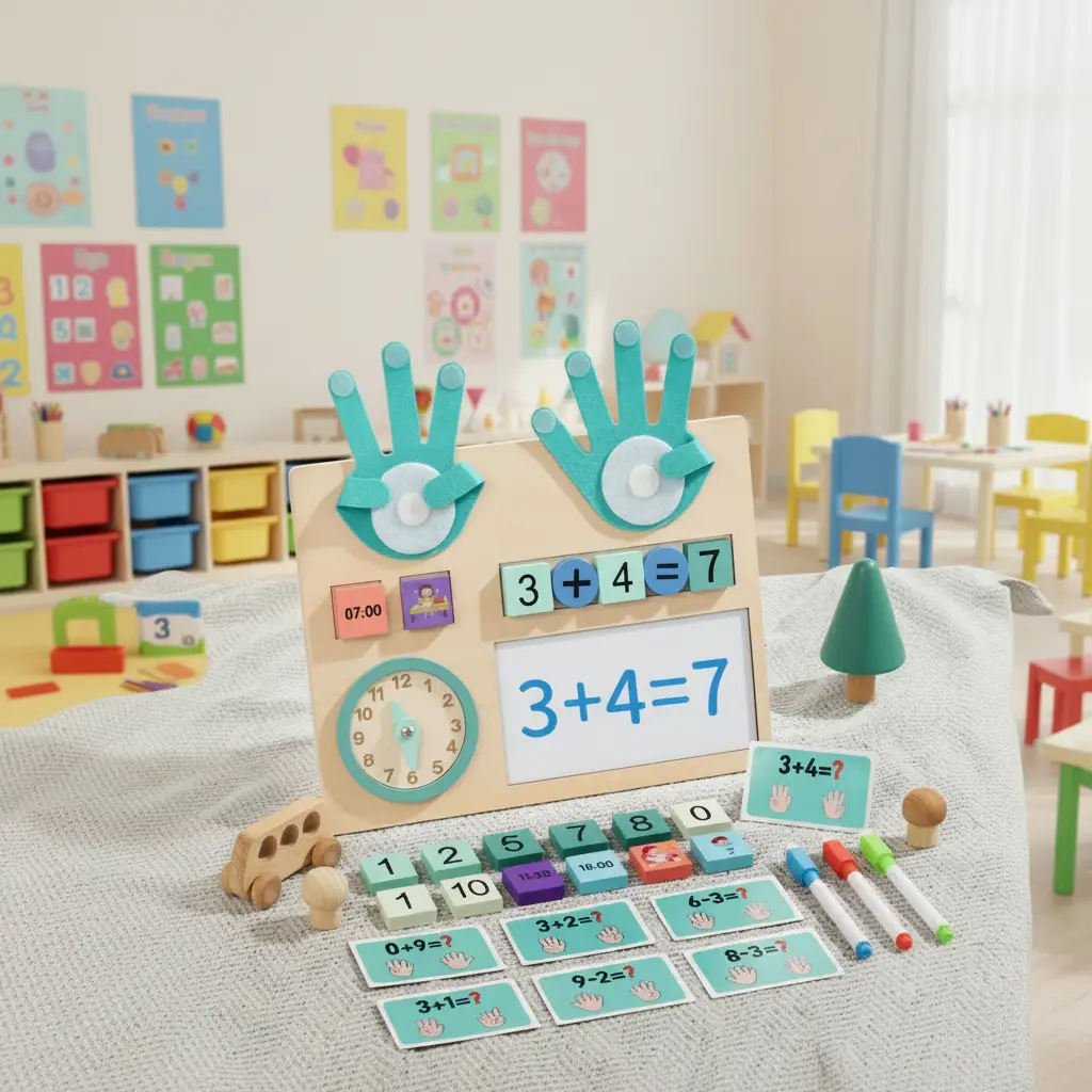 Montessori Educational Aids Set with Clock Educational Toys Educational Toys