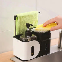 4-in-1 Multifunctional Soap Dispenser – Black Bathroom & Kitchen Accessories Soap & Lotion Dispensers
