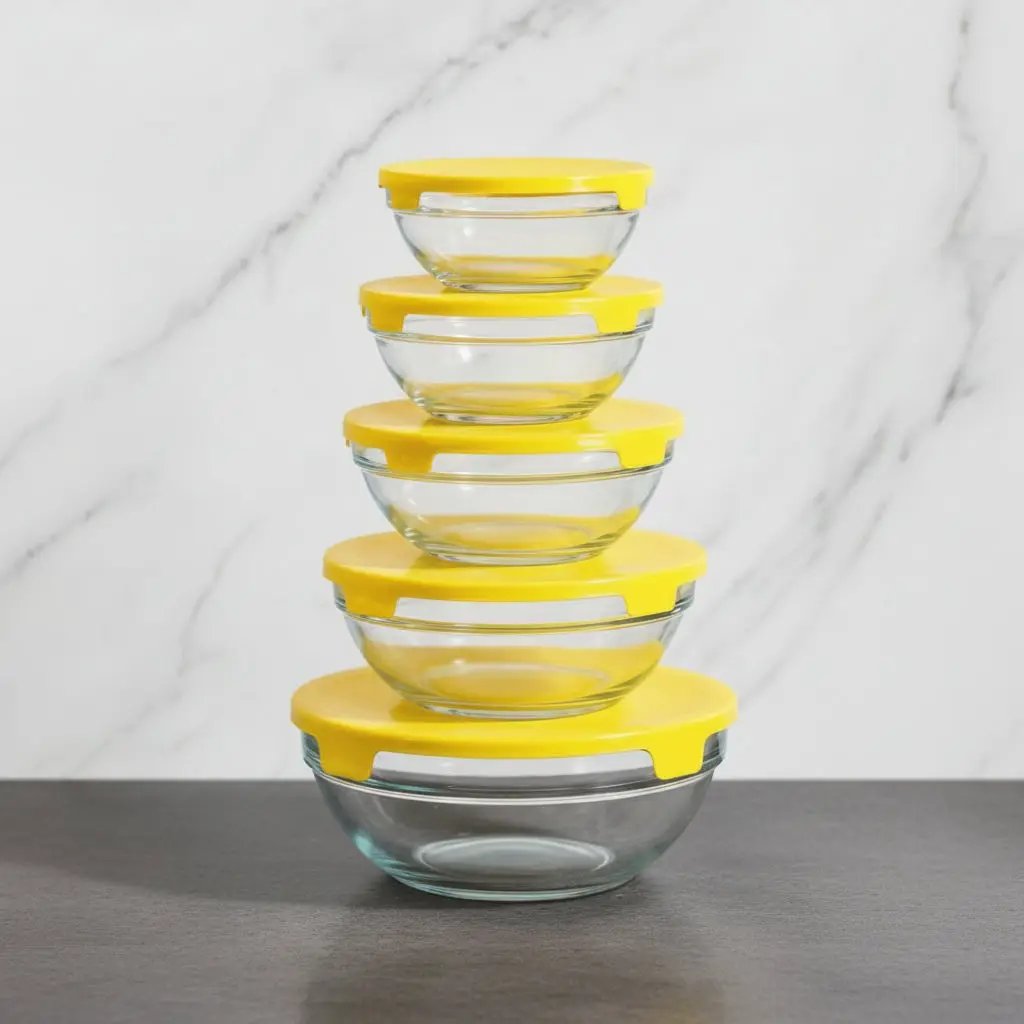 Glass Bowl Containers with Airtight Lids – 10pc Set Kitchen Storage Food Storage Containers