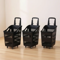 Rolling Movable Basket – Black Storage & Organisation Household Storage Baskets