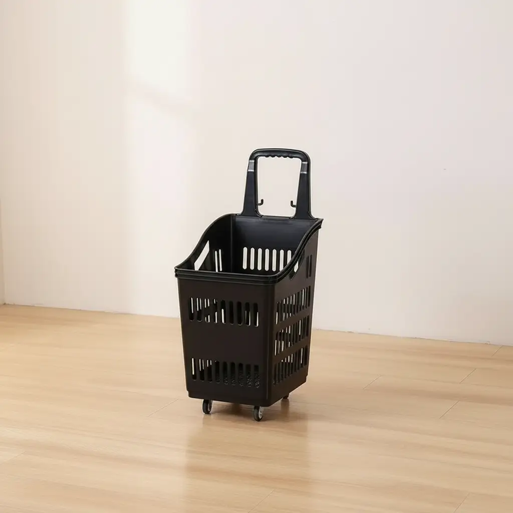Rolling Movable Basket – Black Storage & Organisation Household Storage Baskets