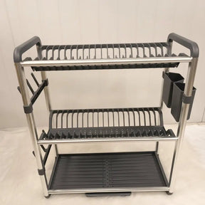 3-Tier Aluminium Dish Drainer Kitchen Storage Dish Racks