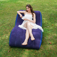 Portable Inflatable Air Sofa Lounger, Foldable Furniture Sectional Sofas