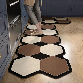 Modern Minimalist Kitchen Mat, PVC, Non-Slip Rugs & Mats Rugs