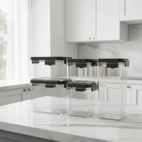 5 in 1 Cereal & Storage Containers Kitchen Storage Food Storage Containers