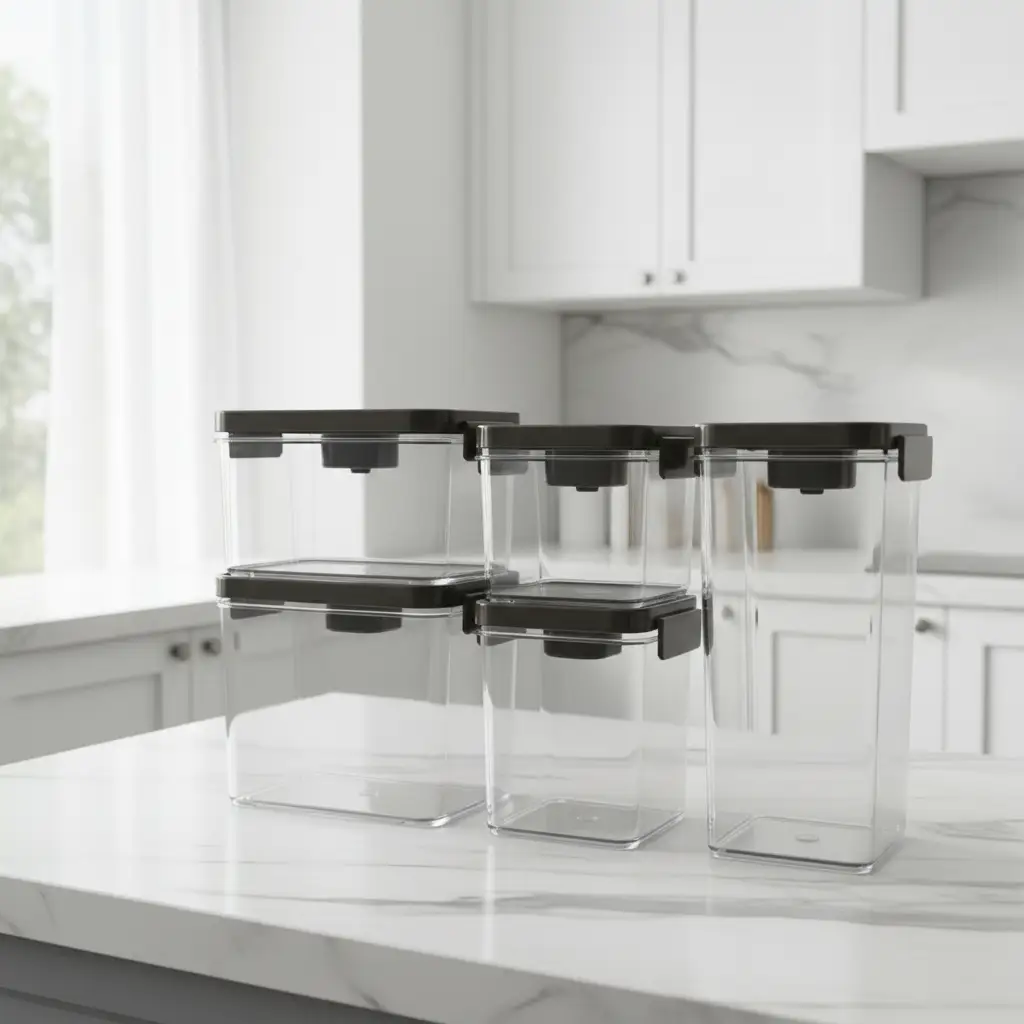 5 in 1 Cereal & Storage Containers Kitchen Storage Food Storage Containers