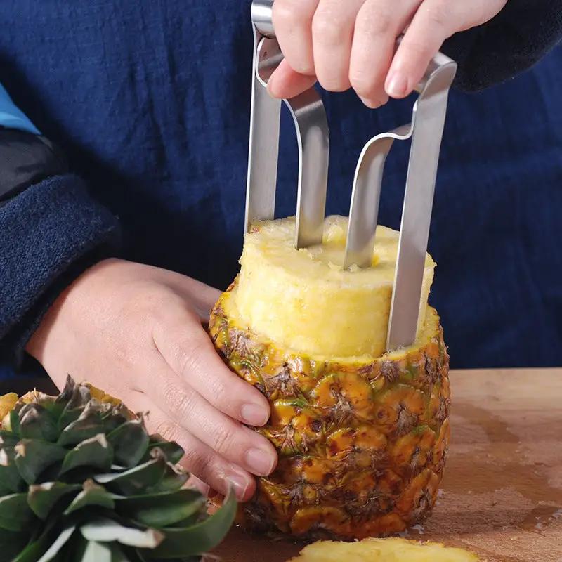 Stainless Steel Pineapple Corer & Slicer Kitchen & Dining Food Corers