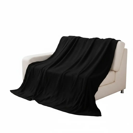 Plain Fleece Blanket – 6x6ft Bedding & Blankets Throw Blankets