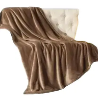 Plain Fleece Blanket – 6x6ft Bedding & Blankets Throw Blankets