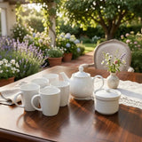 Ceramic White Tea Set – Kettle, Mug & Sugar Dish Drinkware & Tea Sets Tea Sets